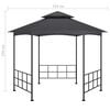 vidaXL Gazebo con Pareti Laterali 3,1x2,7 m Antracite