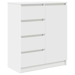 vidaXL Credenza con Cassetti Bianco 71x35x84 cm in Legno Multistrato