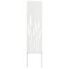 vidaXL Schermo per privacy in giardino Traforo Bianco 32 x 140 cm