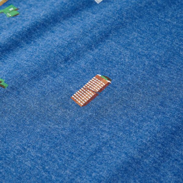 Maglietta da Bambino Blu Scuro Mélange 92