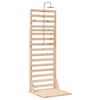 vidaXL Doccia da esterno 225 cm Legno massello di pino e acciaio inox
