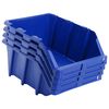 vidaXL Contenitori Portaoggetti Impilabili 35 pz 218x360x156 mm Blu