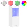 vidaXL Credenza con Luci LED Bianca 41x37x100 cm