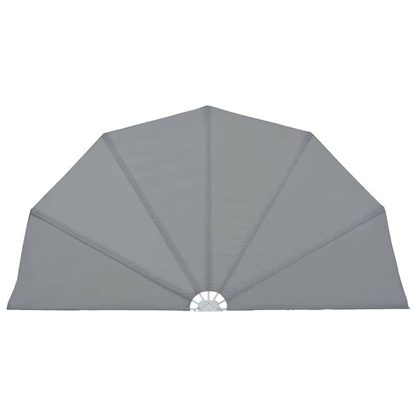 vidaXL Tenda Laterale per Terrazza Pieghevole Grigio 200 cm
