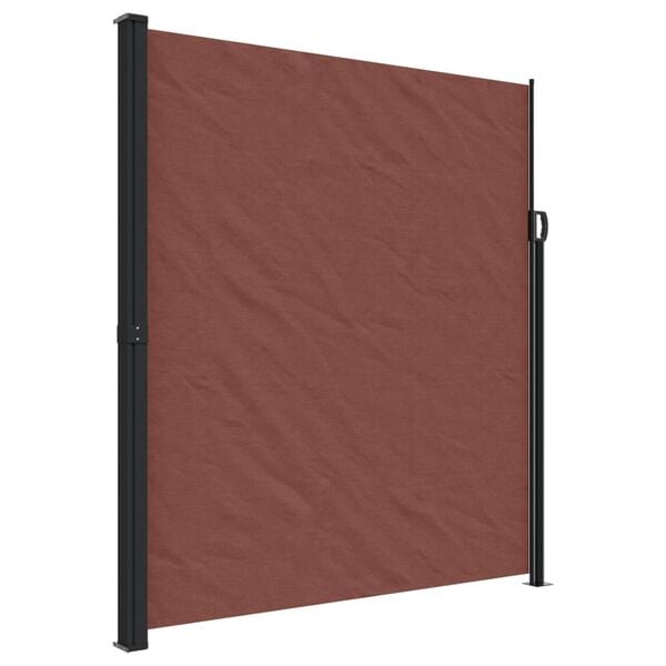vidaXL Tenda da Sole Laterale Retrattile Marrone 220x500 cm