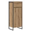 vidaXL Mobile da Bagno con porta Rovere Artigianale 40 x 30 x 100 cm