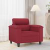 vidaXL Poltrona Rosso Vino 60 cm in Similpelle