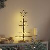 vidaXL Albero di Natale in metallo con supporto Nero 59,5 cm