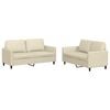 vidaXL Set di Divani 2 pz con Cuscini crema in Similpelle