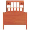 vidaXL Letto Libreria senza Materasso Marrone Cera 75x190 cm in Pino
