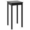 vidaXL Tavolo da Bar in MDF Nero 55x55x107 cm