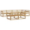 vidaXL Set di divani da esterno 8 pcs Bianco 327 x 168,5 x 73 cm