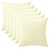 vidaXL Cuscino con cuscino HEERLEN 6 pz Crema Poliestere