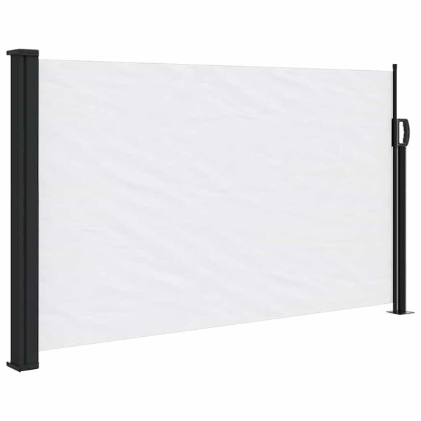vidaXL Tenda da Sole Laterale Retrattile Bianco 117x300 cm