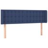 vidaXL Testiera ad Orecchio Blu 147x16x78/88cm in Tessuto