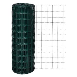 vidaXL Recinzione Euro in Acciaio 25x1,7 m Verde