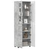 vidaXL Credenza con lo scaffale FLORIN Grigio cemento 60 x 35 x 182 cm