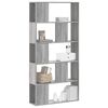 vidaXL Libreria 5 Ripiani Grigio Sonoma 80,5x23,5x162,5cm Multistrato
