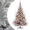 vidaXL Albero di Natale artificiale con palline 120 cm 150 LED