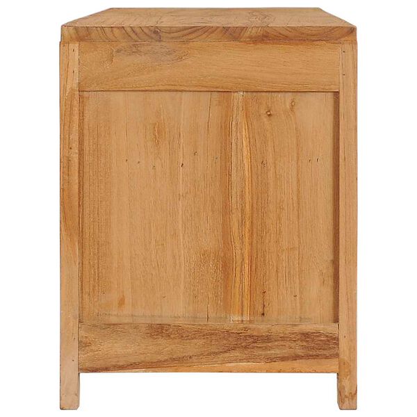 vidaXL Mobile Porta TV 115x30x40 cm in Legno Massello di Teak