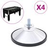 vidaXL Piedini per Calcio Balilla 4 pz Cromo M10
