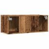 vidaXL Mobili TV a Parete 2pz Legno Antico 80x30x30 cm