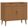 vidaXL Credenza MOLDE Caramello 90 x 40 x 80 cm
