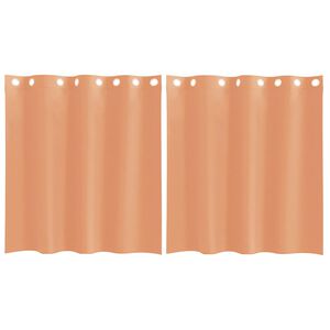 vidaXL Tende in Voile con Occhielli 2 pz Terracotta