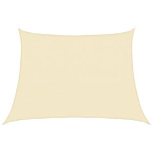 vidaXL Vela Parasole 160 g/m&sup2; Crema 4/5x3 m in HDPE