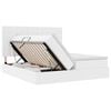 vidaXL Letto con contenitore e materasso Bianco Puro 180 x 200 cm