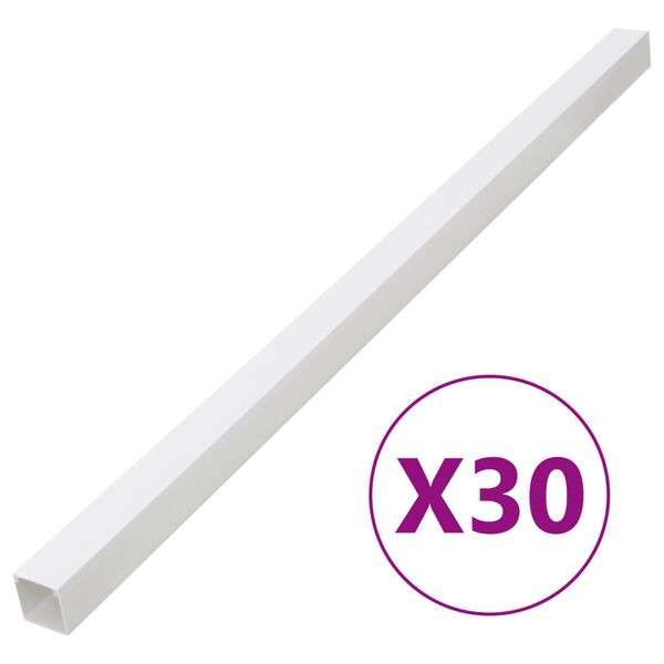 vidaXL Canalina per Cavi 100x60 mm 30 m in PVC