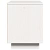 vidaXL Comodino Bianco 40x30x40 cm in Legno Massello di Pino