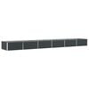 vidaXL Fioriera Antracite 580 x 100 x 45 cm Acciaio zincato
