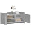 vidaXL Tavolino Salotto Grigio Cemento 100x50x50 cm Legno Multistrato