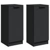 vidaXL Credenze 2 pz Nere 30x30x70 cm in Legno Multistrato