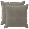 vidaXL Cuscino con cuscino HOUTEN 2 pz Grigio Chiaro Velluto