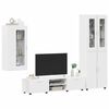 vidaXL Set mobile TV con porta FLORIN Bianco Lucido Legno multistrato