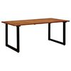 vidaXL Tavolo da Giardino Gambe a U 180x90x75cm Legno Massello Acacia