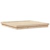 vidaXL Struttura del letto Naturale 200 x 200 cm Pino massello