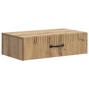 vidaXL Tavolino da Parete Laterale Rovere Artigianale