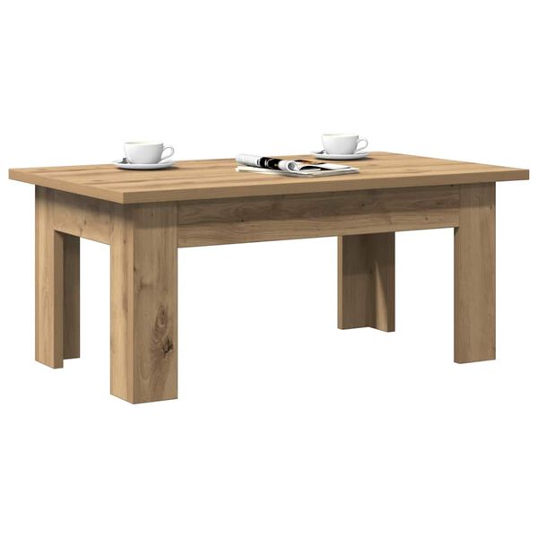 vidaXL Tavolino da Salotto Artigianale 100x60x42 cm Legno Multistrato
