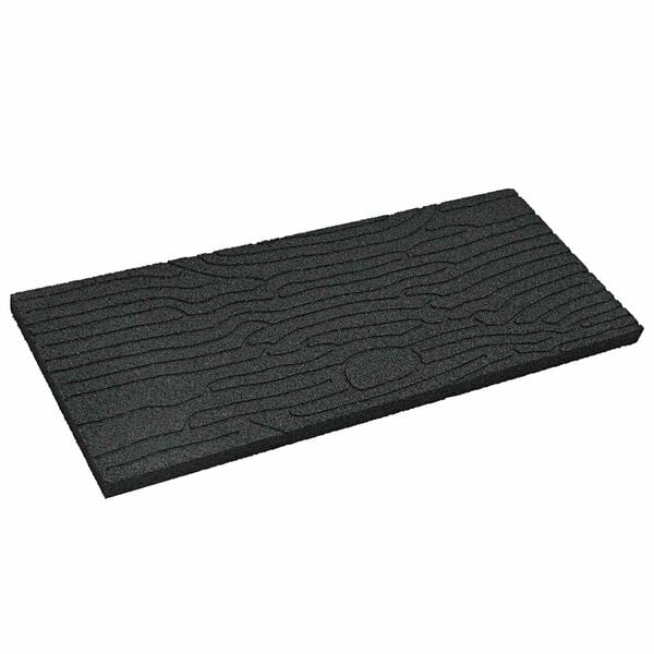 vidaXL Pietra da Passo 6 pcs Nero 60,5 x 25 x 2 cm Gomma