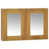 vidaXL Mobile a Specchio 60x10x40 cm in Legno Massello di Teak