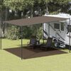 vidaXL Tappeto da Tenda 400x400 cm Marrone
