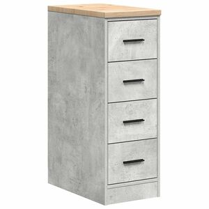 vidaXL Armadietto da Garage Grigio cemento 30x51x85 cm