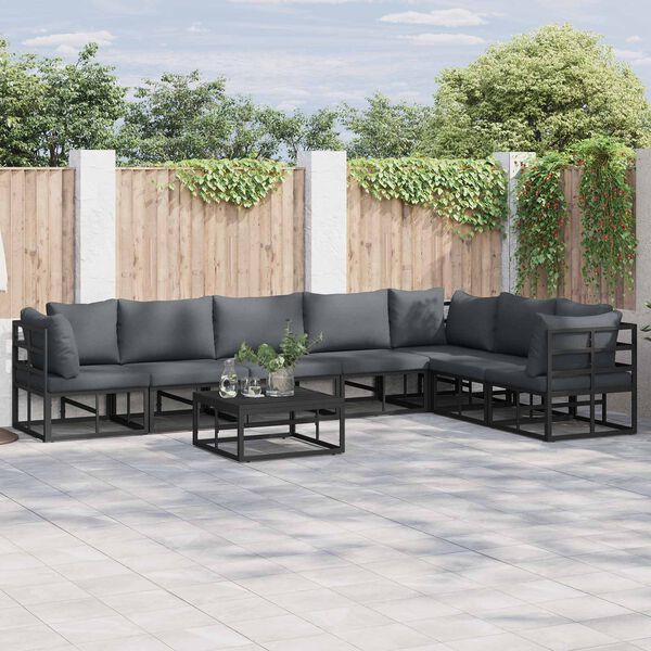 vidaXL Set Divano da Giardino con cuscino 7 pcs