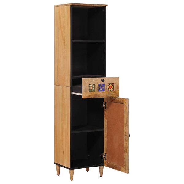 vidaXL Mobile da Bagno con cassetto Naturale 38 x 33 x 160 cm