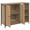 vidaXL Credenza Rovere artigianale 100 x 33 x 75 cm Legno multistrato