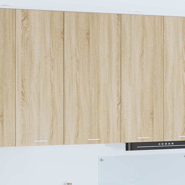 vidaXL Armadio pensile Quercia Sonoma e Bianca 50 x 31 x 100 cm