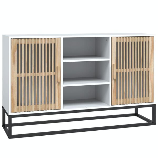 vidaXL Credenza Bianca 105x30x65 cm in Legno Multistrato